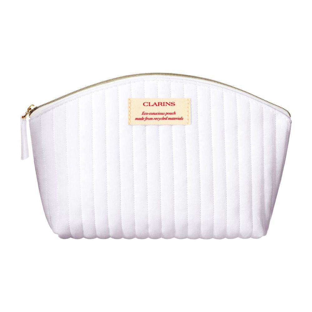 Clarins Spring Summer Collection White Half Moon Pouch 2024