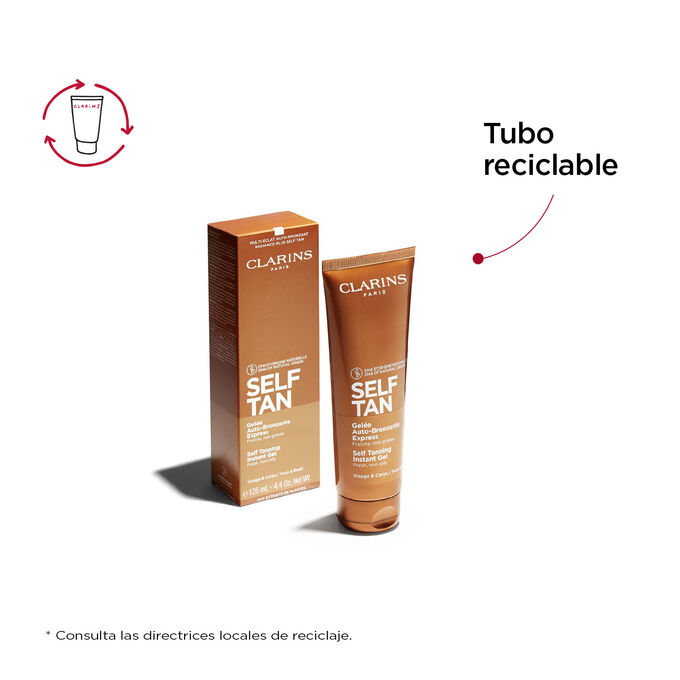 Tubo reciclable de Self Tan Gel