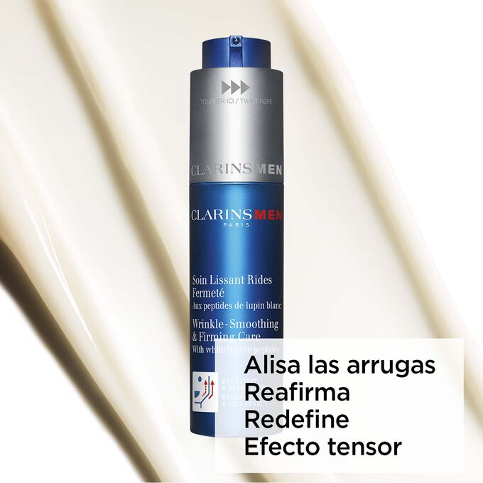 Foto del tratamiento alisador y reafirmante para hombre sobre un fondo texturizado para destacar su efecto reafirmante y remodelante.