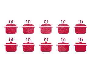 10 comidas escolares distribuidas