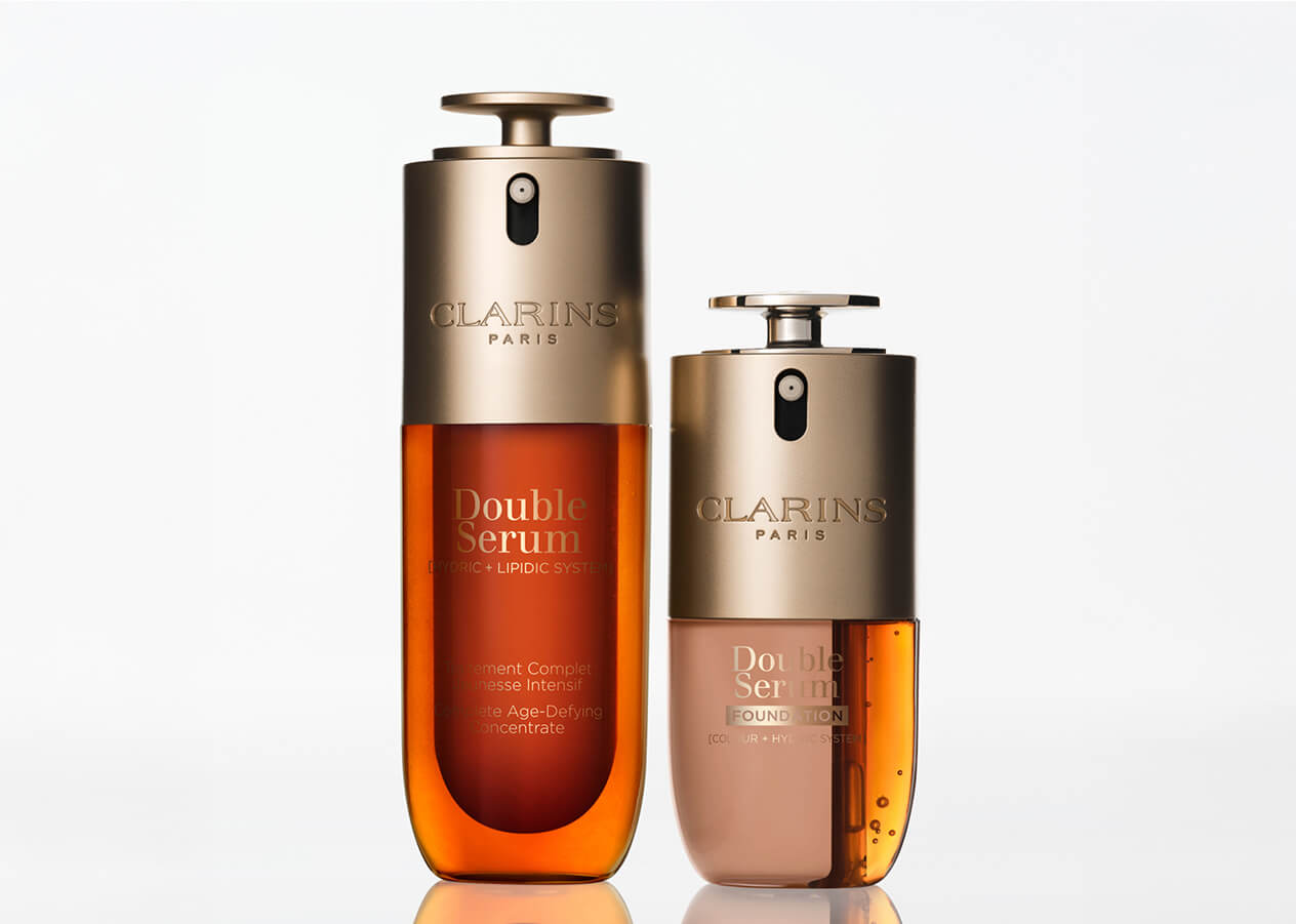 Trío de la colección Double Serum - Double Serum, Double Serum Ojos y Double Serum Foundation